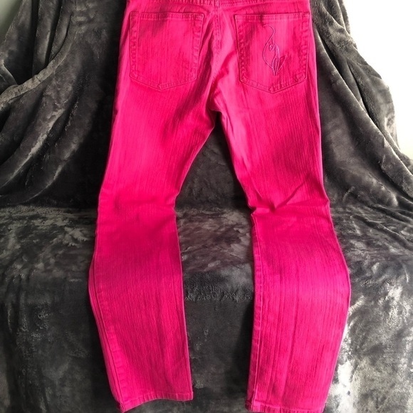 baby Phat Buzz Jeans Hot pink jean pants size 9-10 - Picture 3 of 8